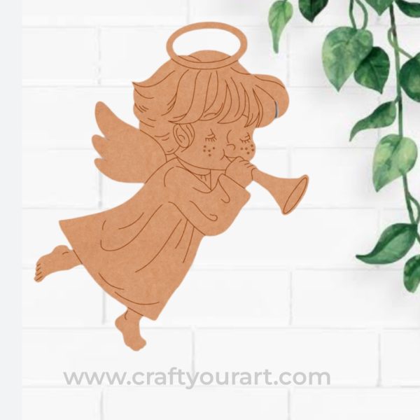 Baby Angel Pre Marked MDF Design 1