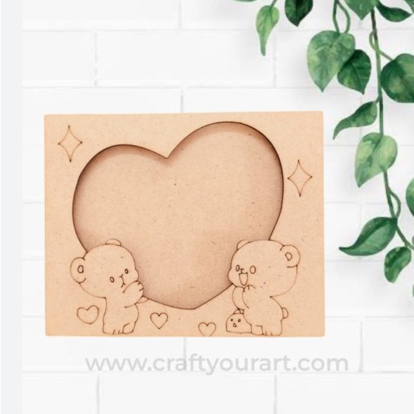 Cute Teddy Couple – Photo Frame