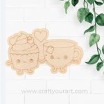 Cup n Cake in Love Pre Marked Design 1
