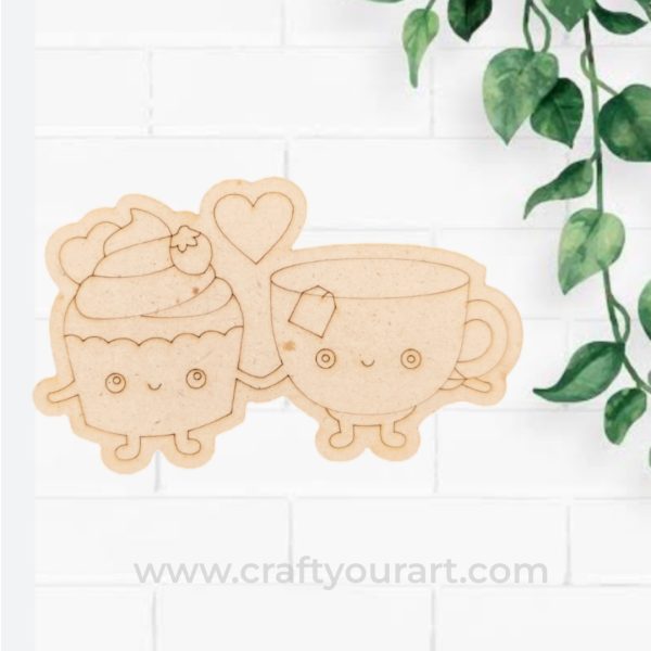 Cup n Cake in Love Pre Marked Design 1