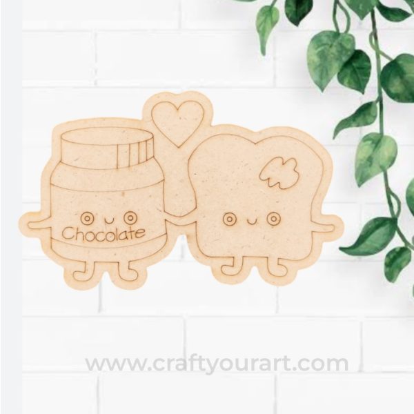 Chocolate n Bread in Love Pre Marked Design 1