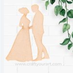 Dancing Couple Cutout MDF Design 2