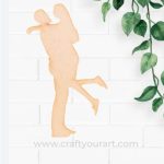Dancing Couple Cutout MDF Design 3