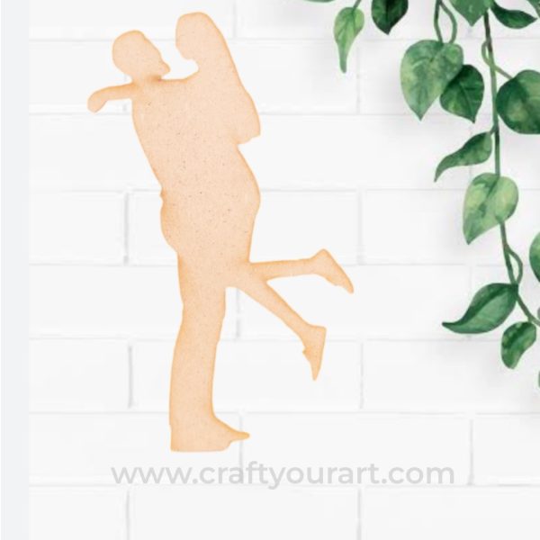 Dancing Couple Cutout MDF Design 3