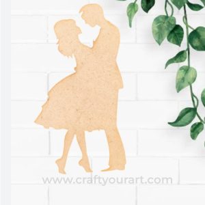 Dancing Couple Cutout MDF Design 6