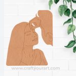 Woman With Man Pre Marked MDF Design 1