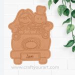 Couple In Car Pre Marked MDF Design 1