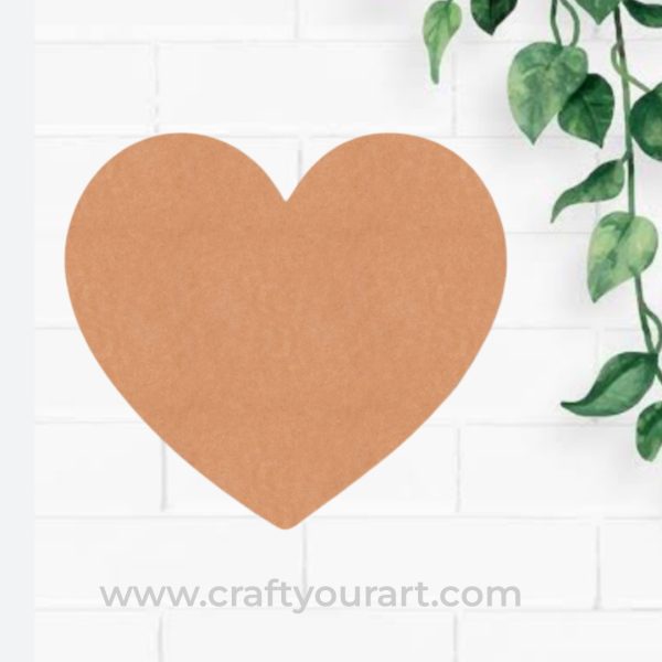 Heart Cutout MDF Design 1
