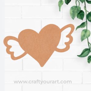 Heart Cutout MDF Design 5