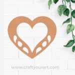 Heart Cutout MDF Design 3
