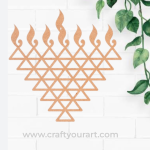 Saraswati Yantra Cutout MDF Design 5