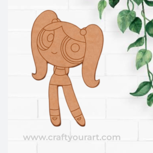 Power Puff Girl Pre marked MDF Design 5