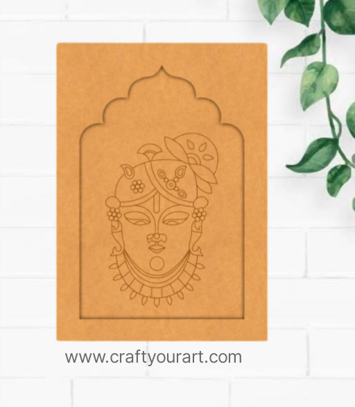 Premarked Jharokha Design 1 MDF Shrinath Ji