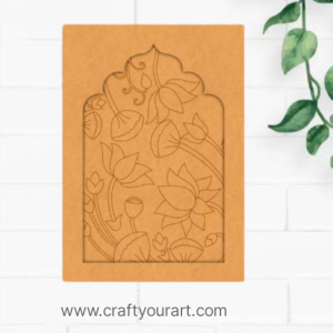 Premarked Jharokha Design 1 MDF Lotus