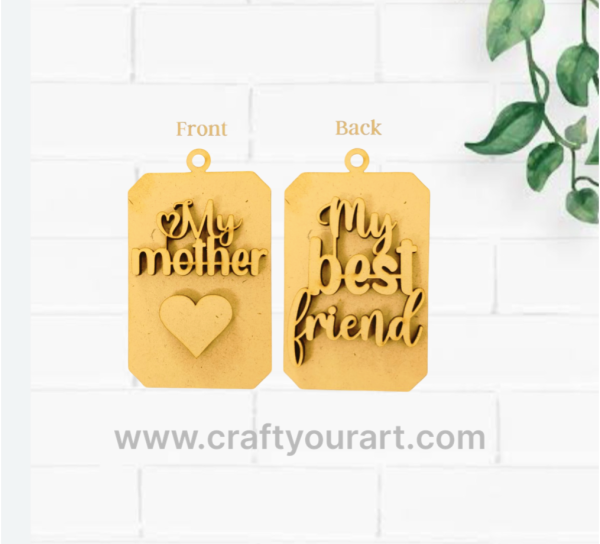 Mothers day Keychain Base Design 4
