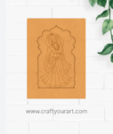 Premarked Jharokha Design 5 MDF rajasthani woman