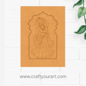 Premarked Jharokha Design 5 MDF rajasthani woman
