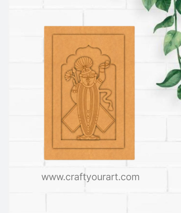 Premarked Jharokha Design 6 MDF shrinathji