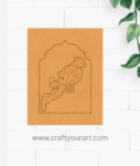 Premarked jharokha Design MDF 11 rajasthani Parrot
