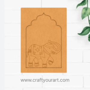 Premarked jharokha Design MDF 17 Elephant jharokha