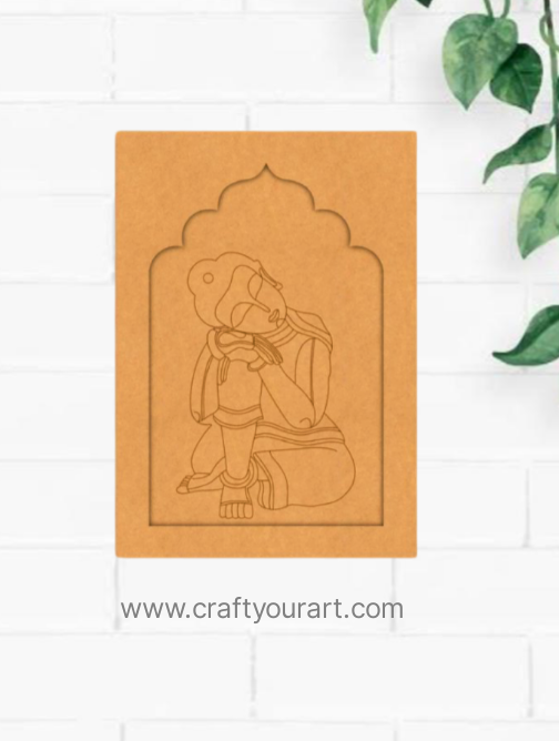 Premarked jharokha Design MDF 20 Buddha jharokha