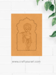 Premarked jharokha Design MDF 21 Krishna ji jharokha