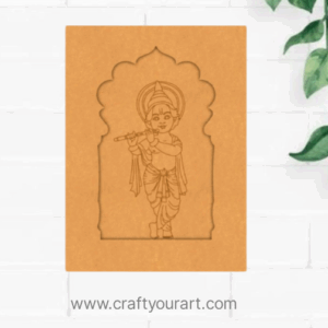 Premarked jharokha Design MDF 21 Krishna ji jharokha