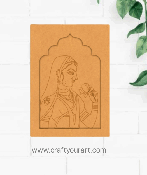 Premarked jharokha Design MDF 24 Maharani Bani Thani jharokha