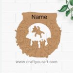 Animals Nameplate MDF Design 8