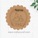 Ducks Nameplate MDF Design 1