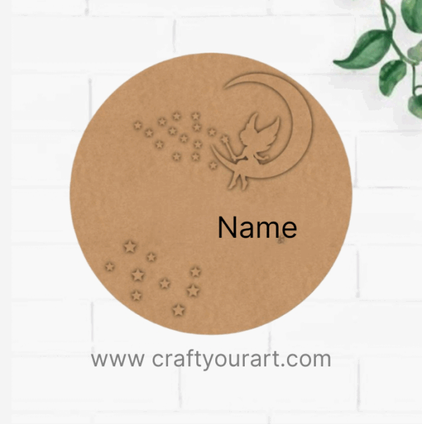 Fairy Nameplate MDF Design 1