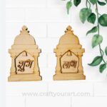 Temple Shubh Labh MDF Design 21