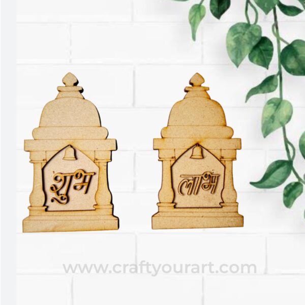 Temple Shubh Labh MDF Design 21