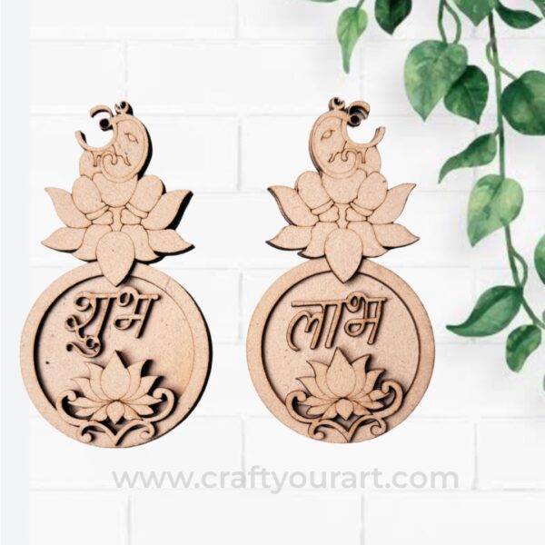 Ganesha Shubh Labh MDF Design 23