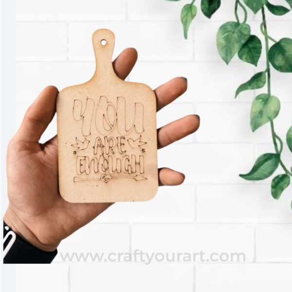 Chopping Board 2 layer with Quote Pre Marked Design 1