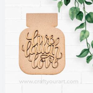 Mason Jar 2 layer with Quote Pre Marked Design 4