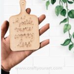 Chopping Board 2 layer with Quote Pre Marked Design 2