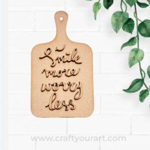 Chopping Board 2 layer with Quote Pre Marked Design 2