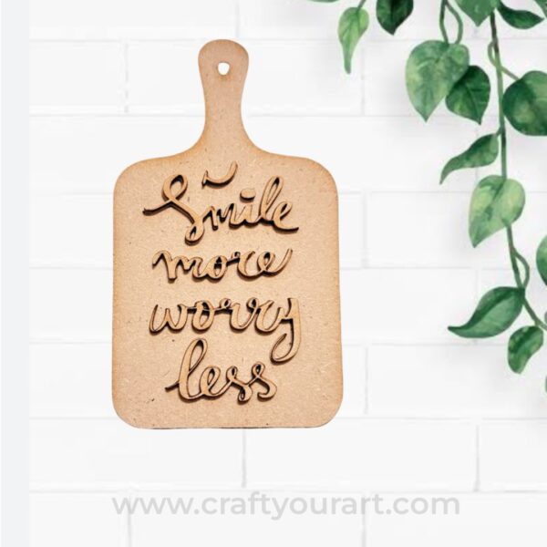 Chopping Board 2 layer with Quote Pre Marked Design 2