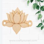 Lotus Rakhi Pre Marked MDF Design 1