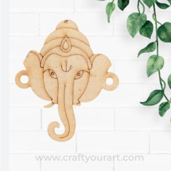 Ganesha Rakhi Pre Marked MDF Design 1
