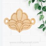 Floral Rakhi Pre Marked MDF Design 1