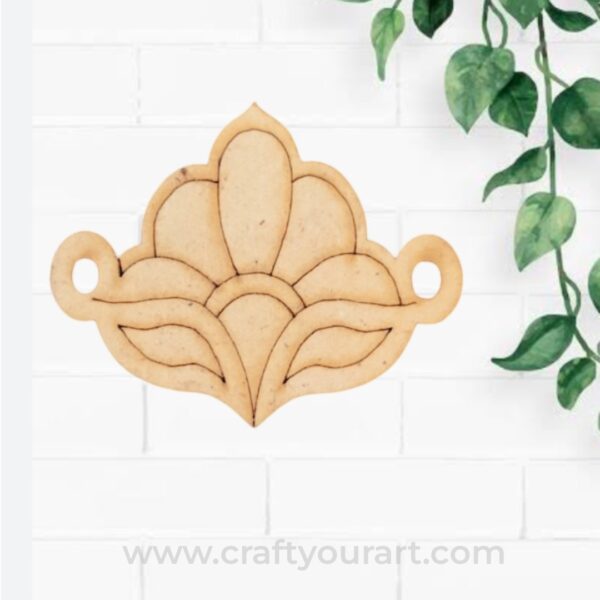 Floral Rakhi Pre Marked MDF Design 1