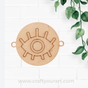 Evil Eye Rakhi Pre Marked MDF Design 1