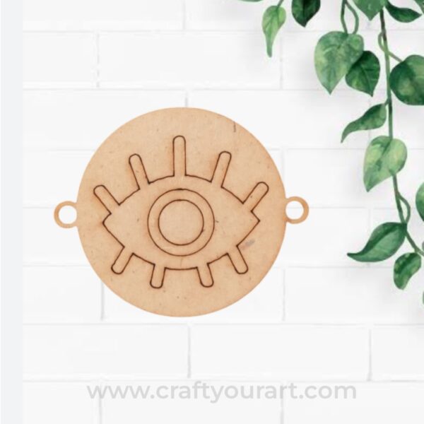 Evil Eye Rakhi Pre Marked MDF Design 1