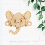 Elephant Rakhi Pre Marked MDF Design 1