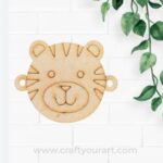 Tiger Rakhi Pre Marked MDF Design 1