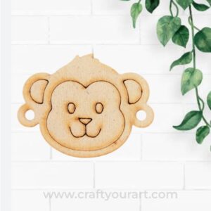 Monkey Rakhi Pre Marked MDF Design 1