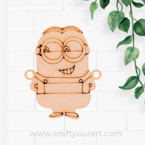 Minion Rakhi Pre Marked MDF Design 1