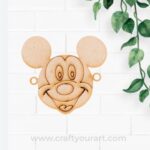 Mickey Mouse Rakhi Pre Marked MDF Design 1